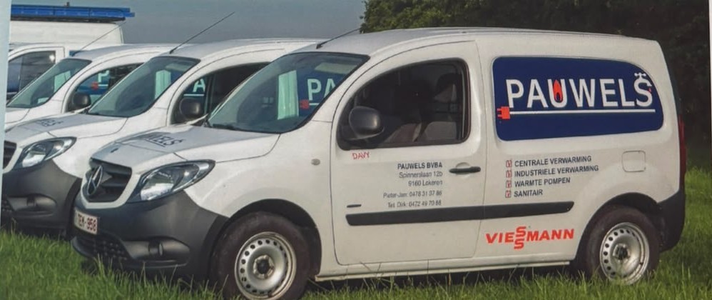 Bestelwagens van Pauwels Verwarming